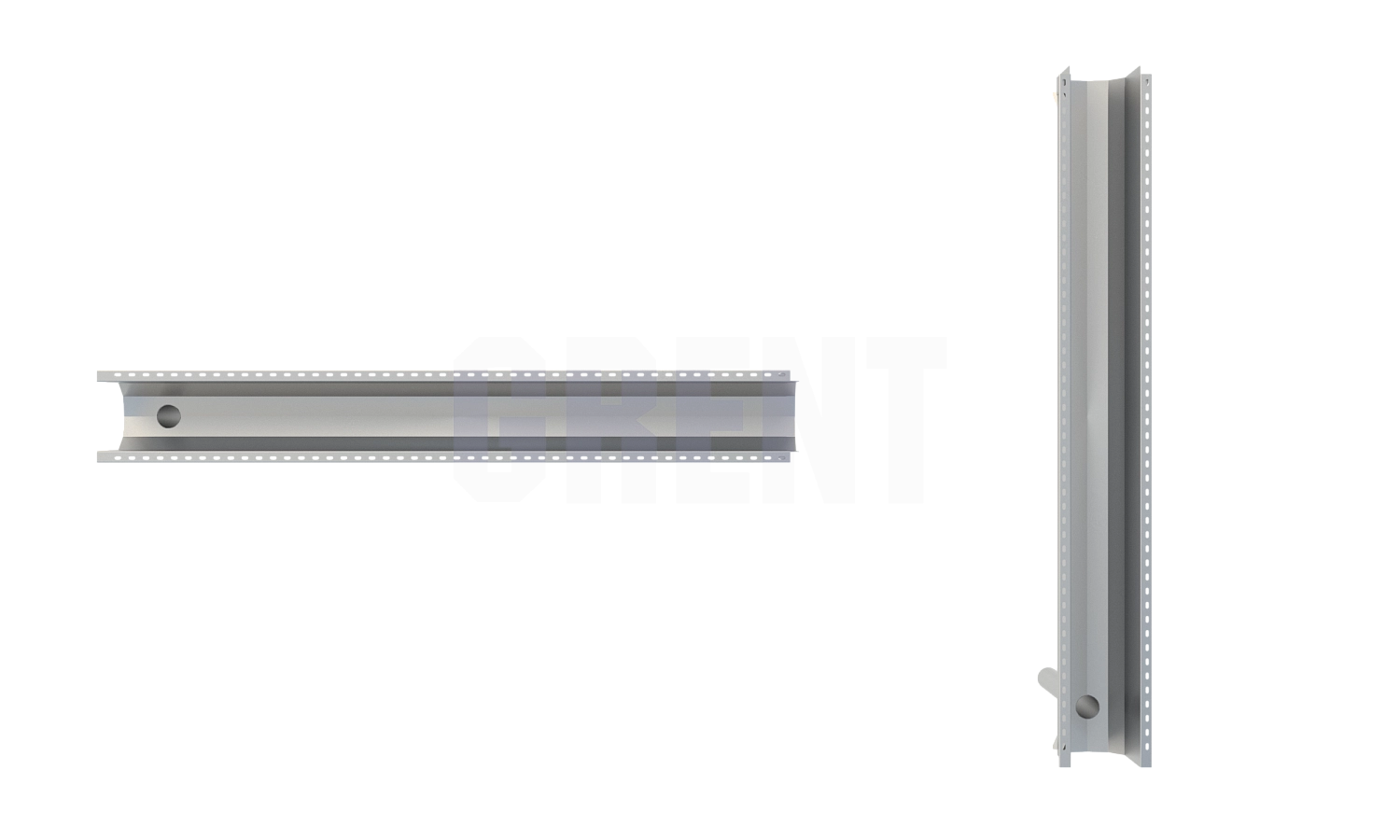 Лоток водоотводный мостовой GRENT MosT подвесной 200 выпускной