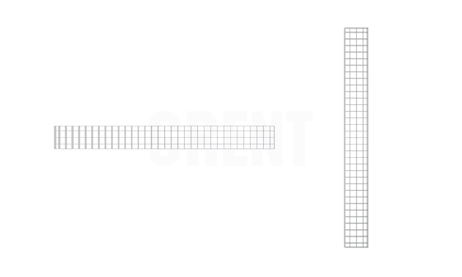Решетка ячеистая из нержавеющей стали GRENT S 400