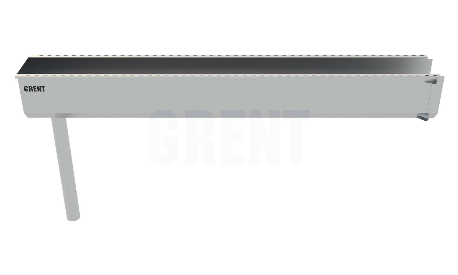 Лоток водоотводный мостовой GRENT MosT подвесной 350 выпускной торцевой
