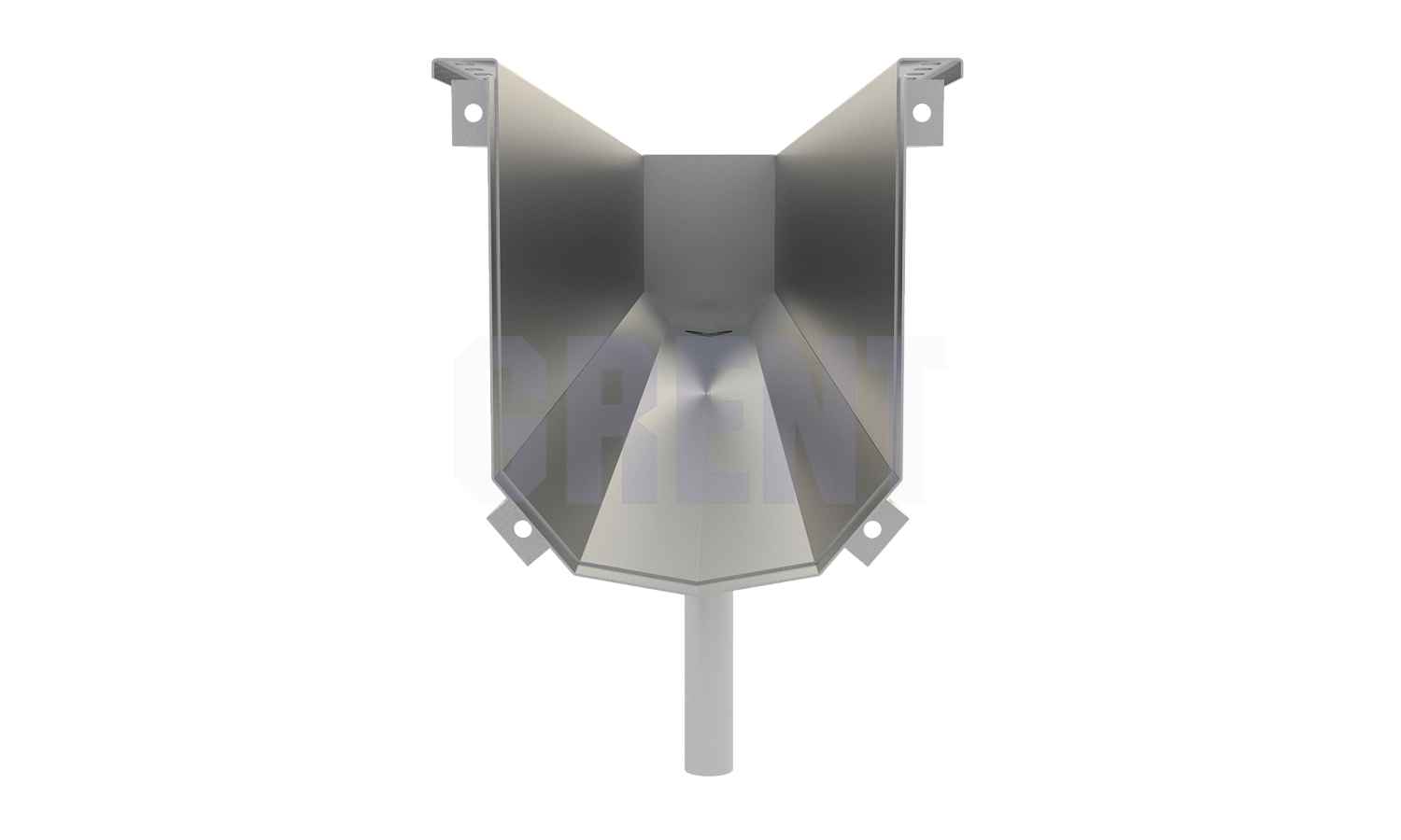 Лоток водоотводный мостовой GRENT MosT подвесной 350 выпускной торцевой