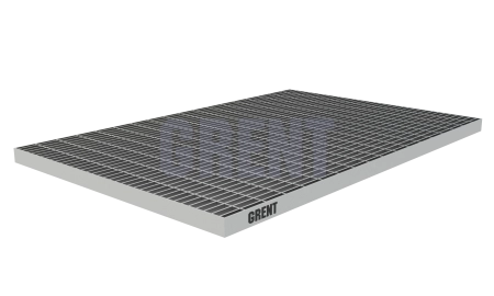 Прессованный настил из нержавеющей стали GRENT 33х11 390х590