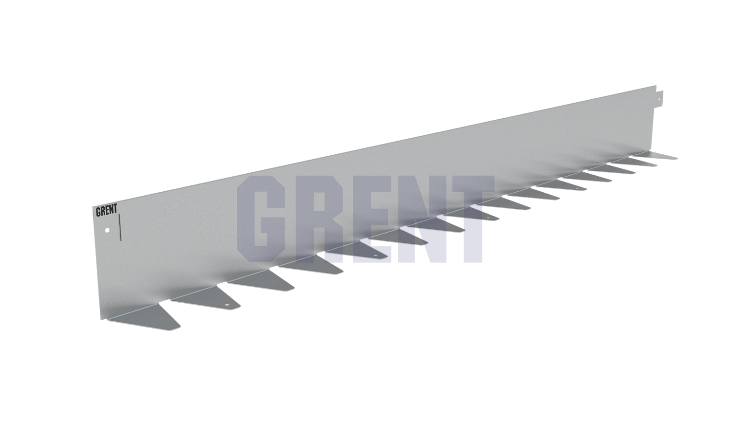 Бордюр стальной GRENT BR L-образный 1200*130, 1,5, нержавеющий