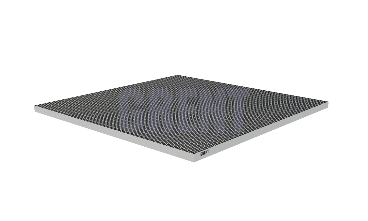 Прессованный настил из нержавеющей стали GRENT 33х33 1000х1000