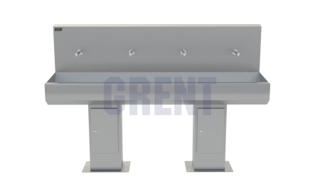 Умывальник 4-секционный на стойке GRENT-S-04