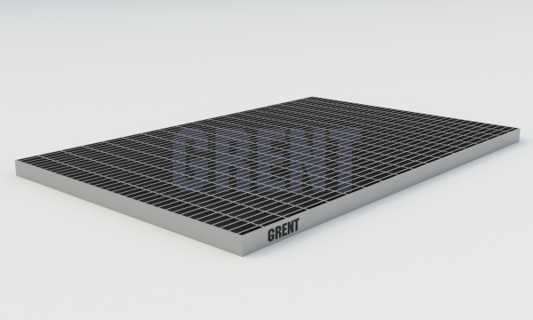 Прессованный настил из нержавеющей стали GRENT 33х11 390х590