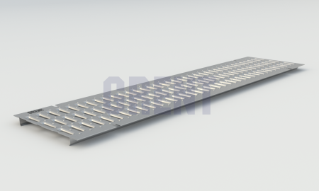 Штампованная решетка водоотводная из оцинкованной стали GRENT PlasT 200