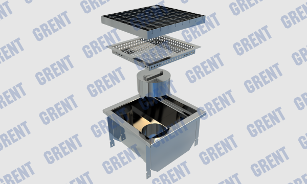 Трап GRENT KV 300. ВВ. 110  (выход снизу)