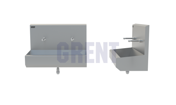 Умывальник 2-секционный подвесной GRENT-P-02