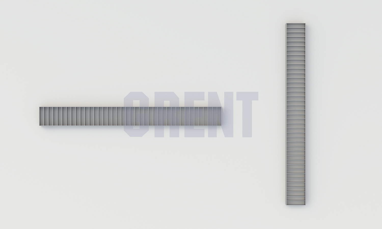 Решетка щелевая из нержавеющей стали GRENT S 400