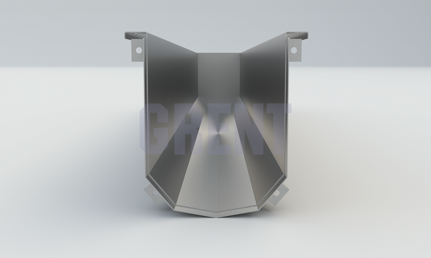 Лоток водоотводный мостовой GRENT MosT подвесной 200 торцевой